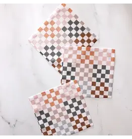 Geometry Autumn Checkers Dishcloth Set