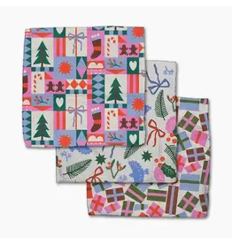 Geometry Festive Cheer Dishcloth Set