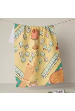 Geometry Lucky Hand Tea Towel