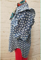Nori Blue Denim Floral Embroidered Shirt