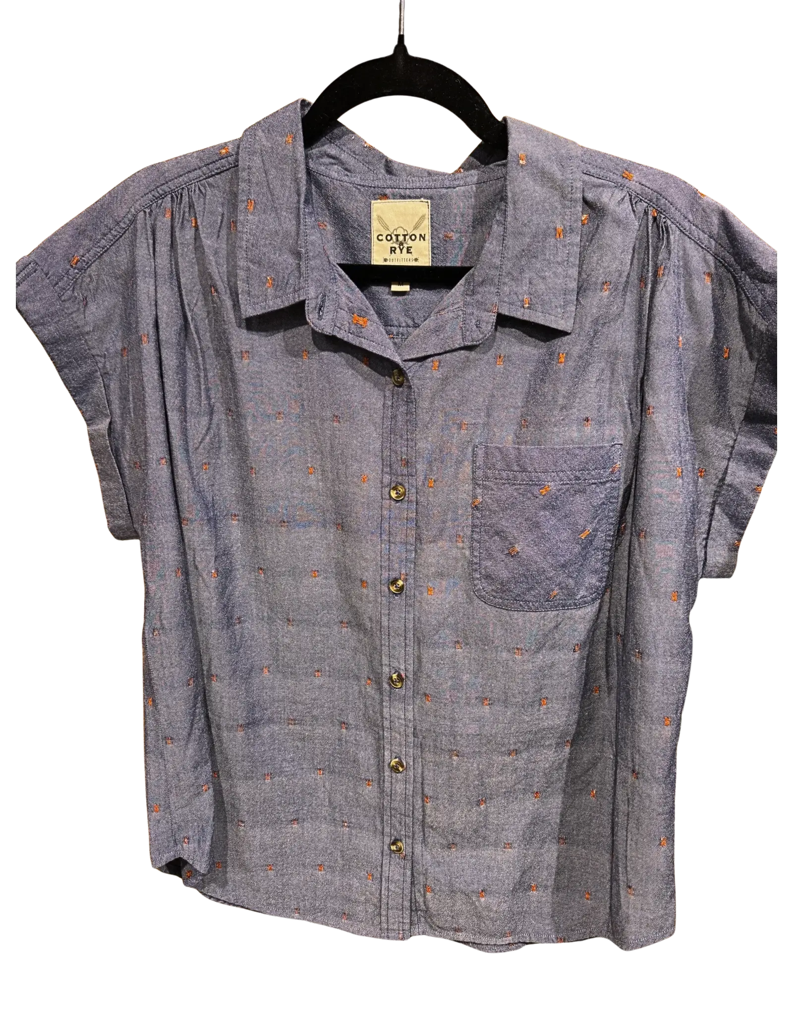 Clip Dot Short Sleeve Top