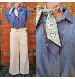 Clip Dot Short Sleeve Top