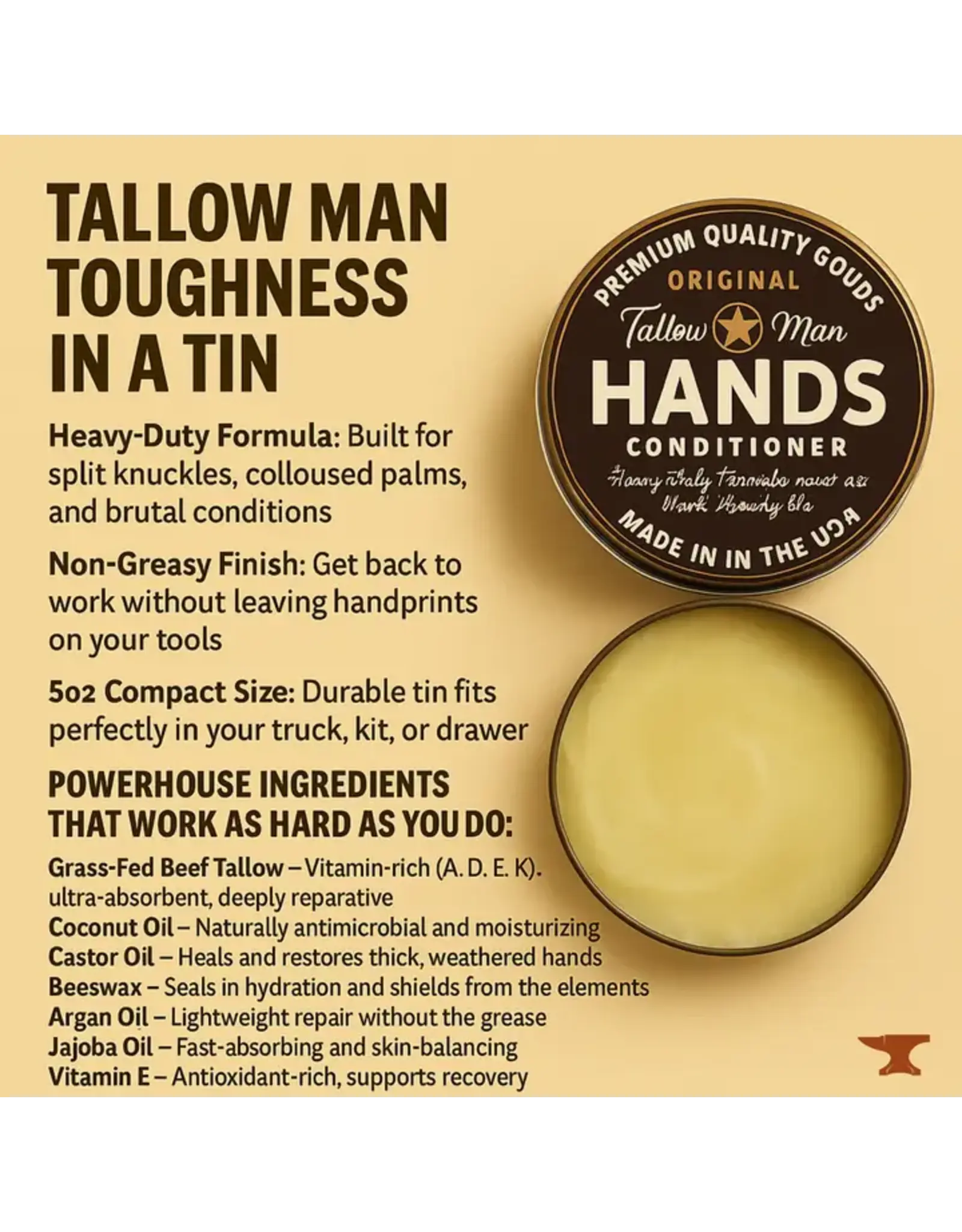 Tallow Man Hand Salve