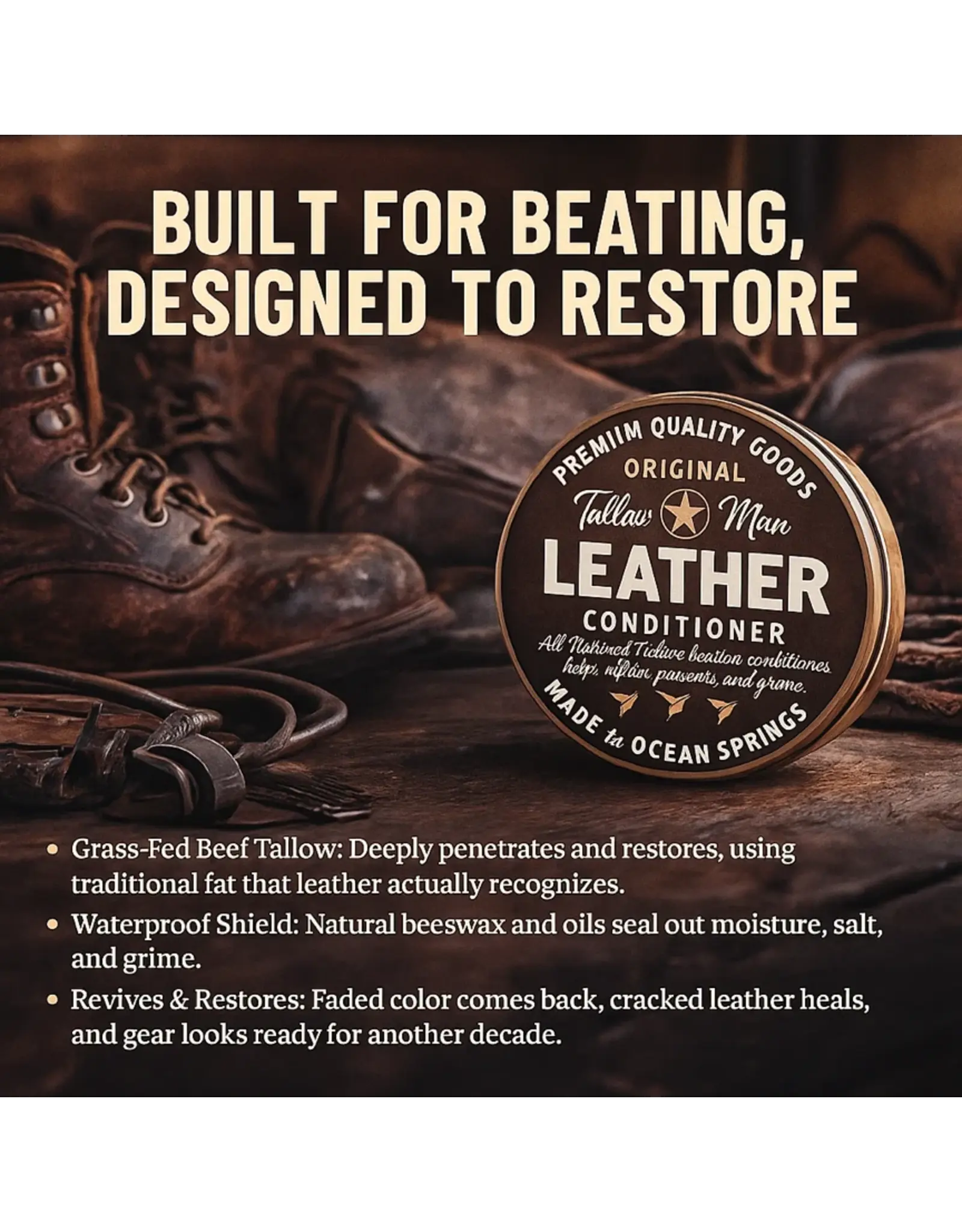 Tallow Man Leather Conditioner
