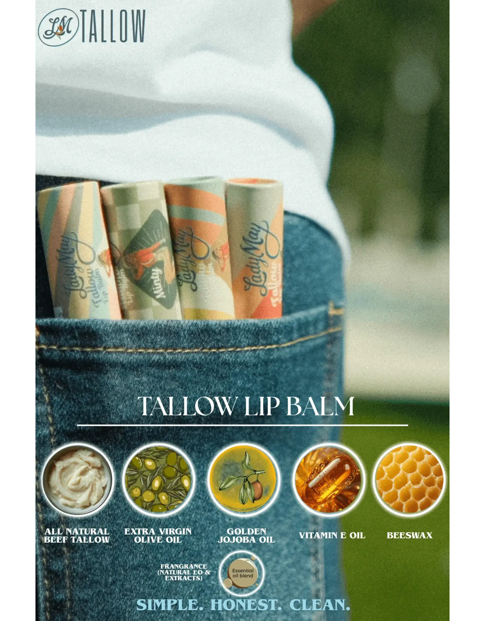 Tallow Lip Balm