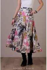 Double D Ranch Double D Ranch Cowboy Graffiti Skirt