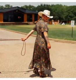 Sendero La Dahlia Dress Copper Floral