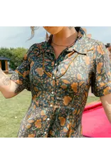 Sendero La Dahlia Dress Copper Floral