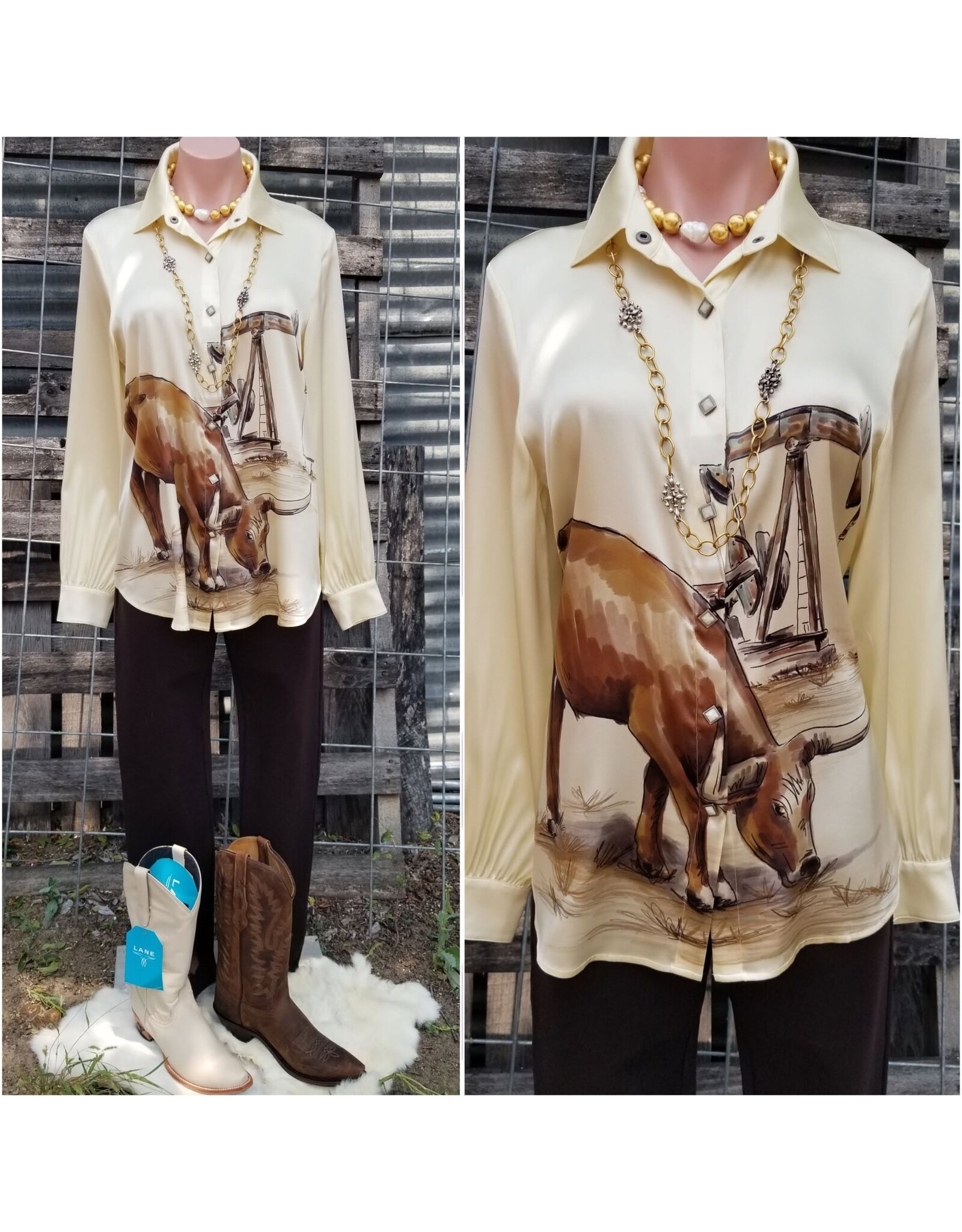 Double D Ranch Double D Ranch Seen in Texas Blouse