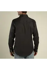 The Wyatt Pearl Snap Long Sleeve Solid Shirt Basalt