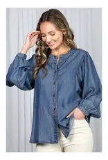 Nanette Tencel Denim Long Sleeve Shirt