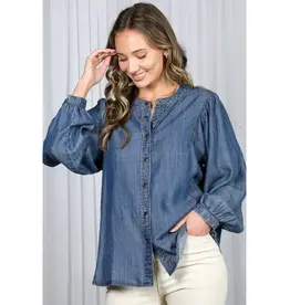 Nanette Tencel Denim Long Sleeve Shirt