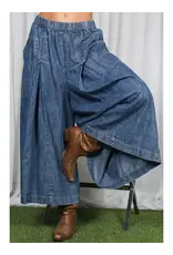 Nelly Tencel Denim Split Leg Pant