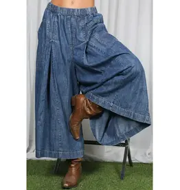 Nelly Tencel Denim Split Leg Pant