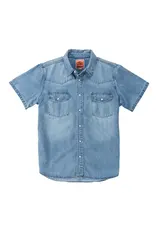 Wyatt Button Up Short Sleeve Vintage Denim