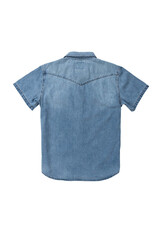 Wyatt Button Up Short Sleeve Vintage Denim