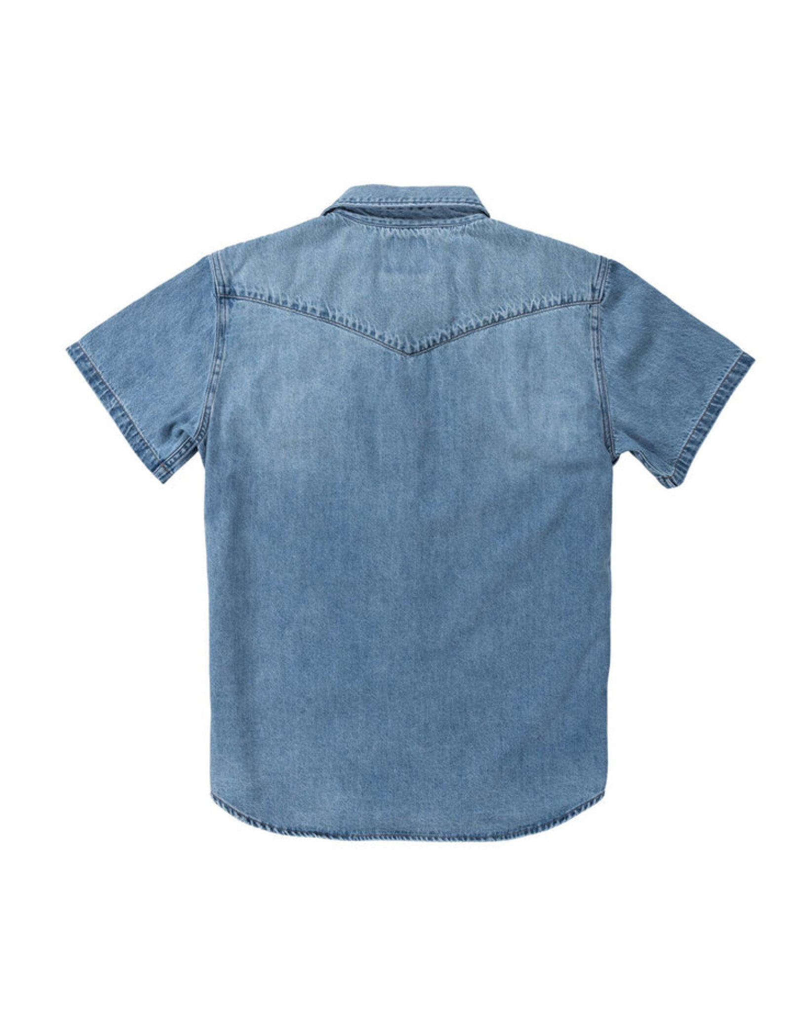 Wyatt Button Up Short Sleeve Vintage Denim