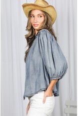 Niecy Tencel Denim Top