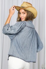 Niecy Tencel Denim Top