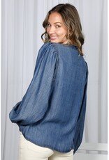Nanette Tencel Denim Long Sleeve Shirt