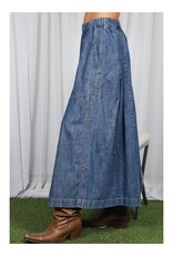 Nelly Tencel Denim Split Leg Pant