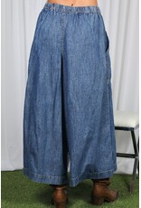 Nelly Tencel Denim Split Leg Pant