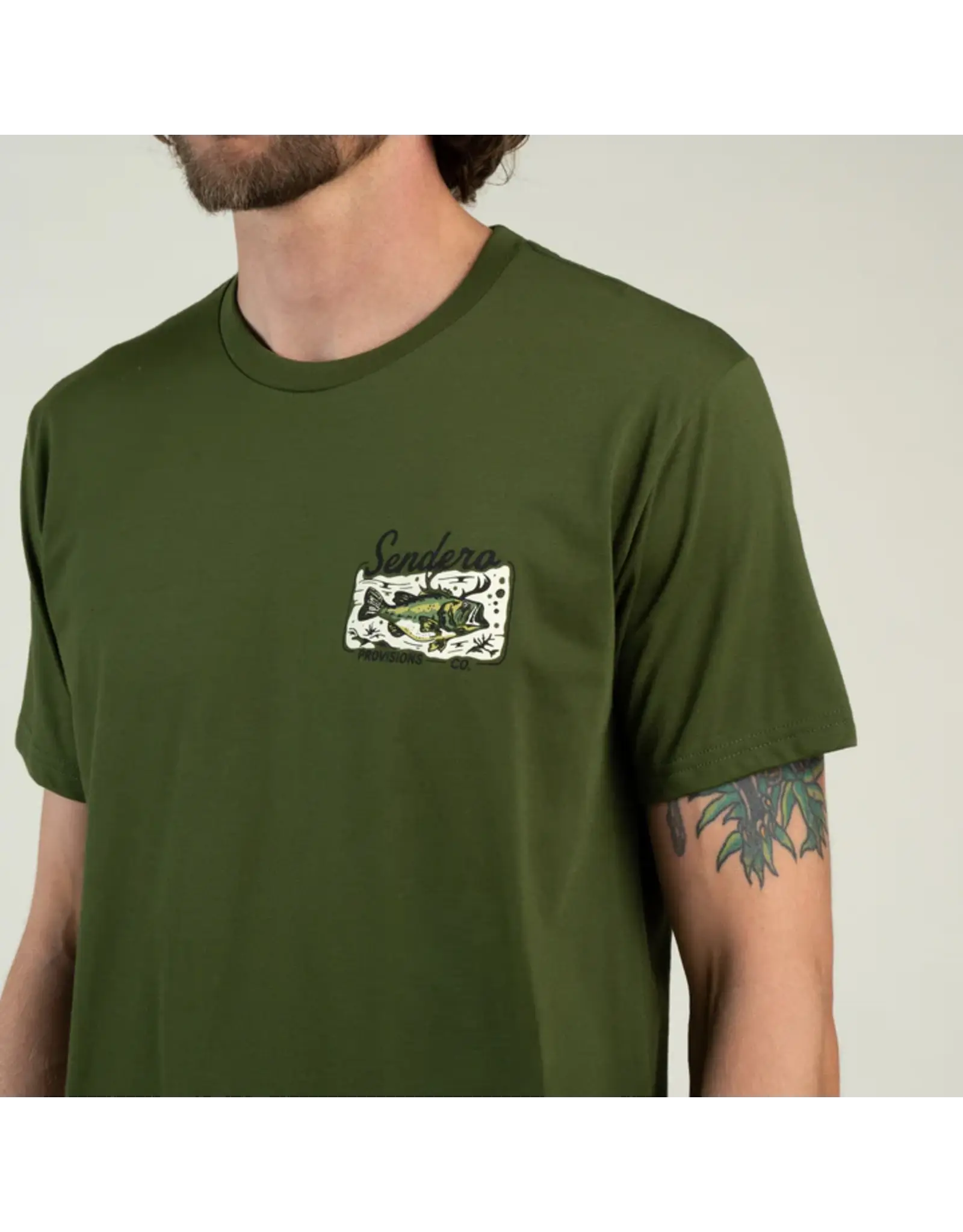 Sendero Deer Fishers T-Shirt Army Green