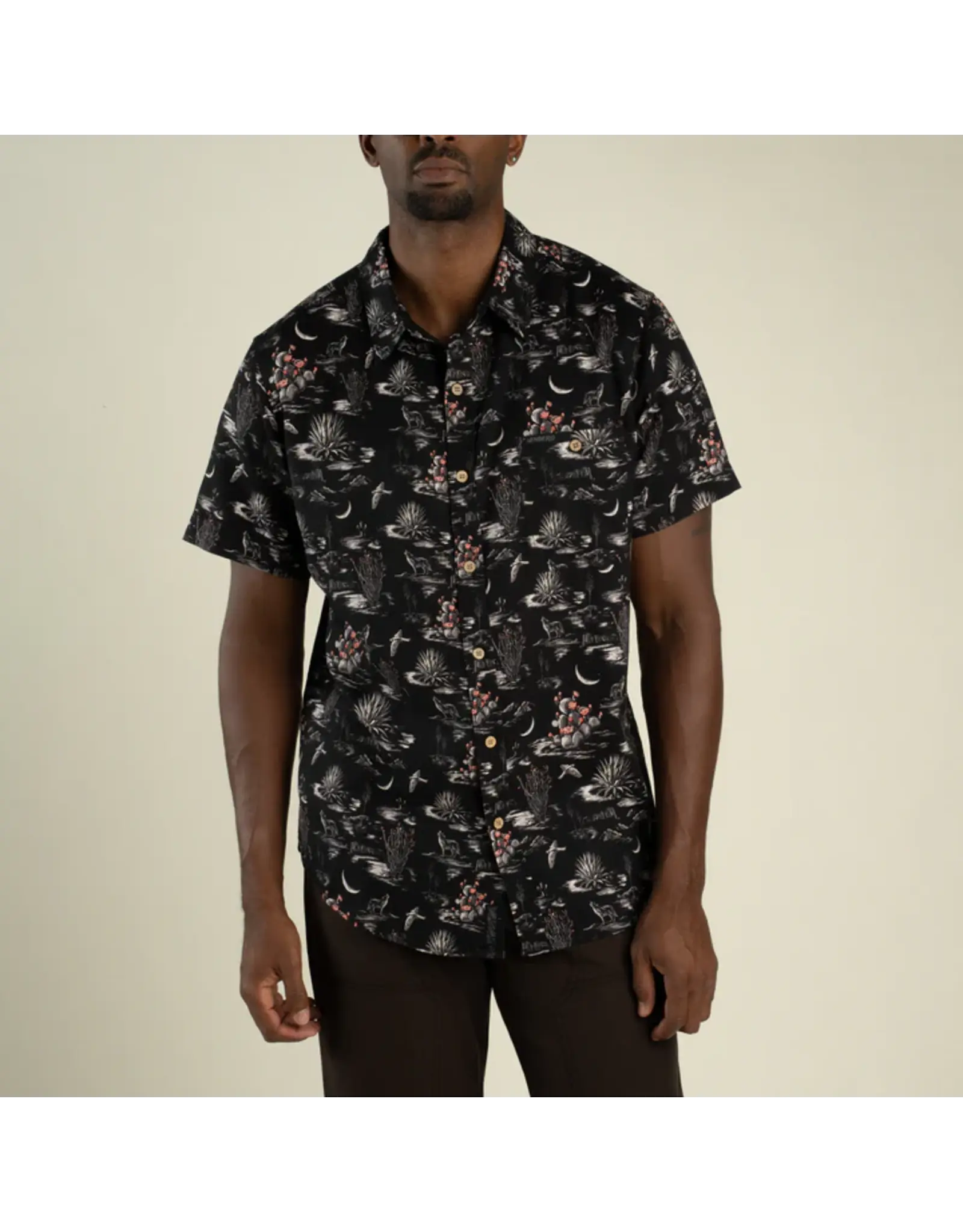 Sendero City Slicker Button Up Short Sleeve Nocturnal Black