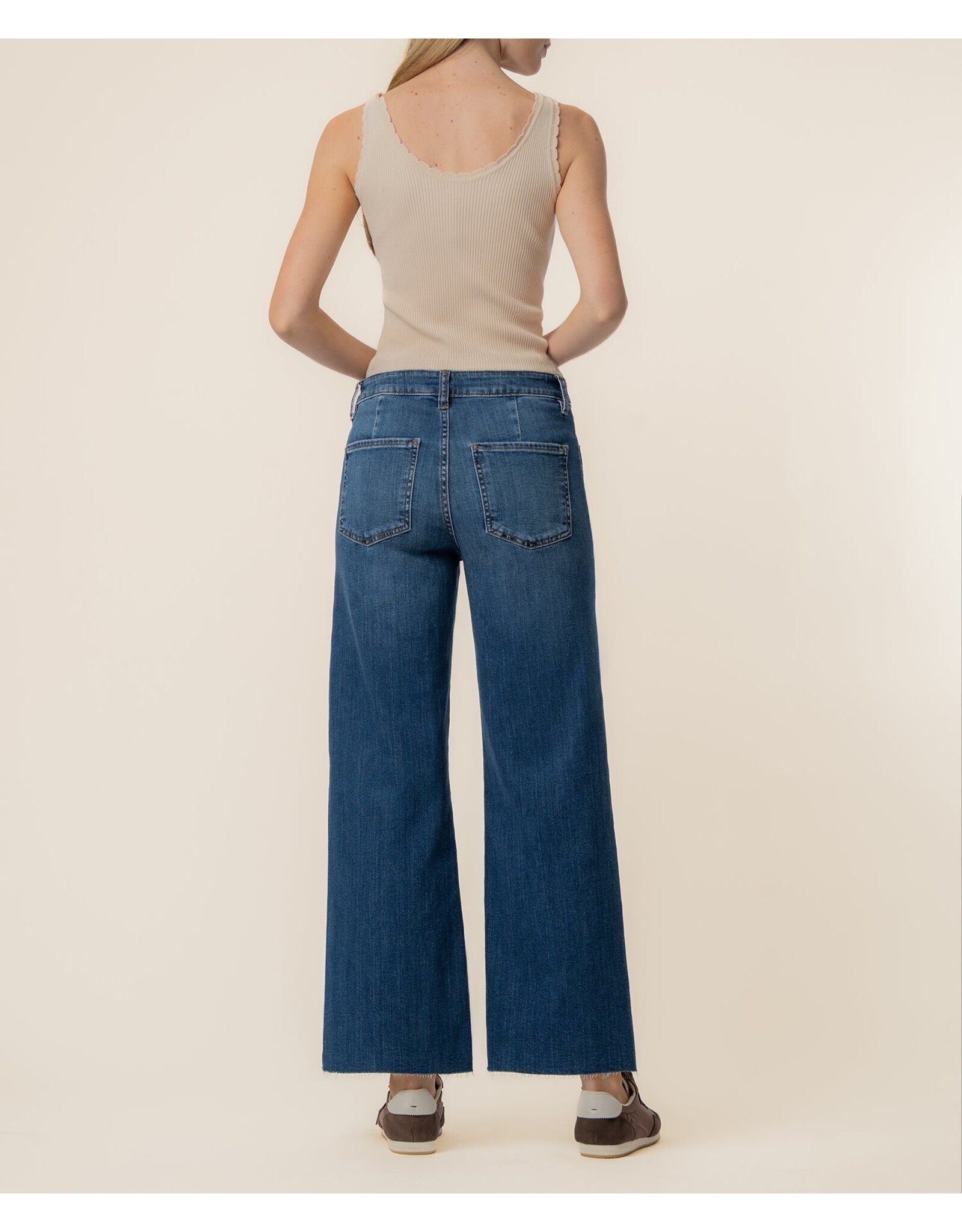 Kut from the Kloth / STS Blue KUT Meg High Rise Front Pocket Wide Leg Resolution Wash