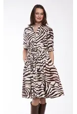 Dizzy Lizzie Mrs. Maisel Tiger Print Dress