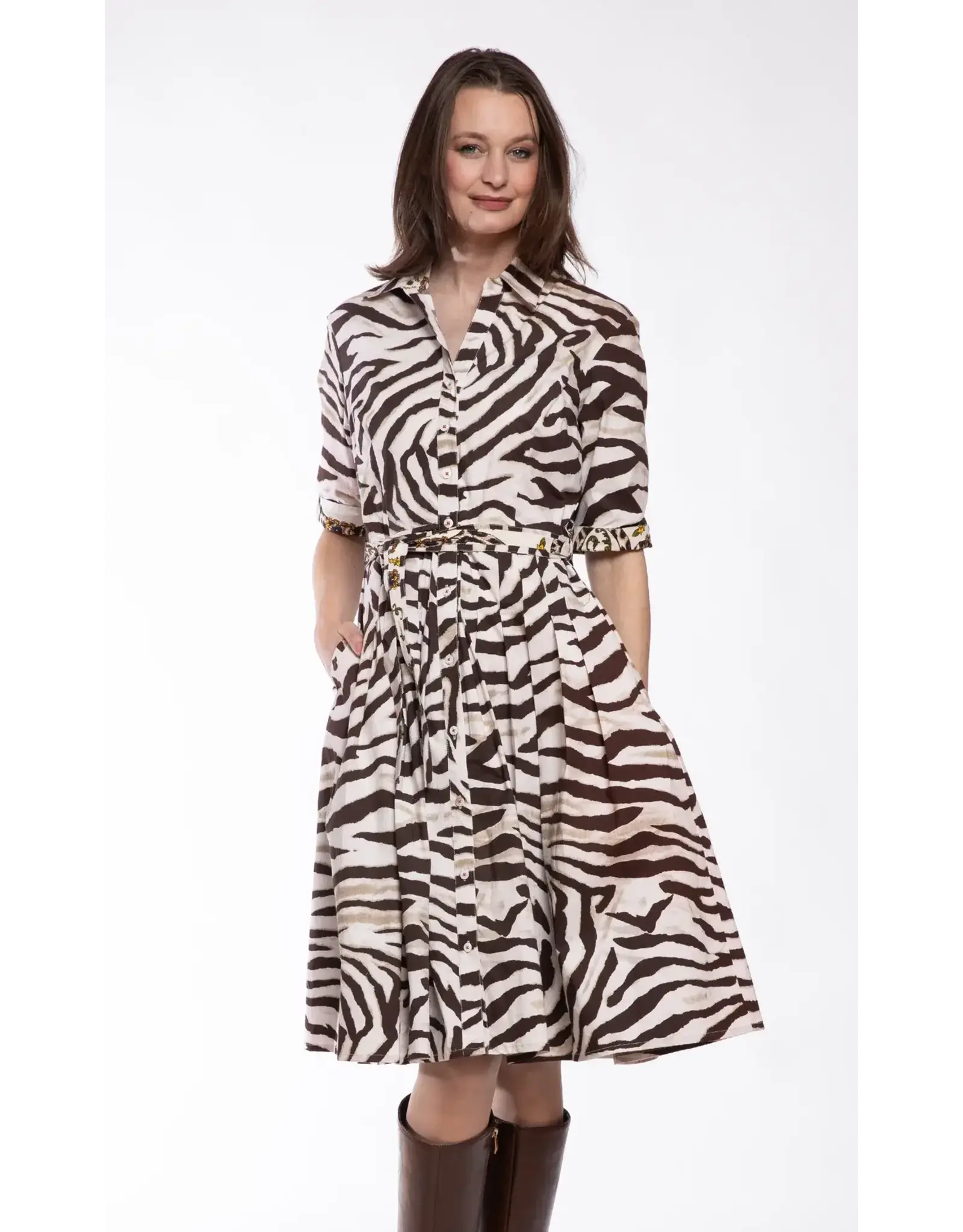 Dizzy Lizzie Mrs. Maisel Tiger Print Dress