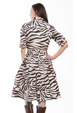 Dizzy Lizzie Mrs. Maisel Tiger Print Dress