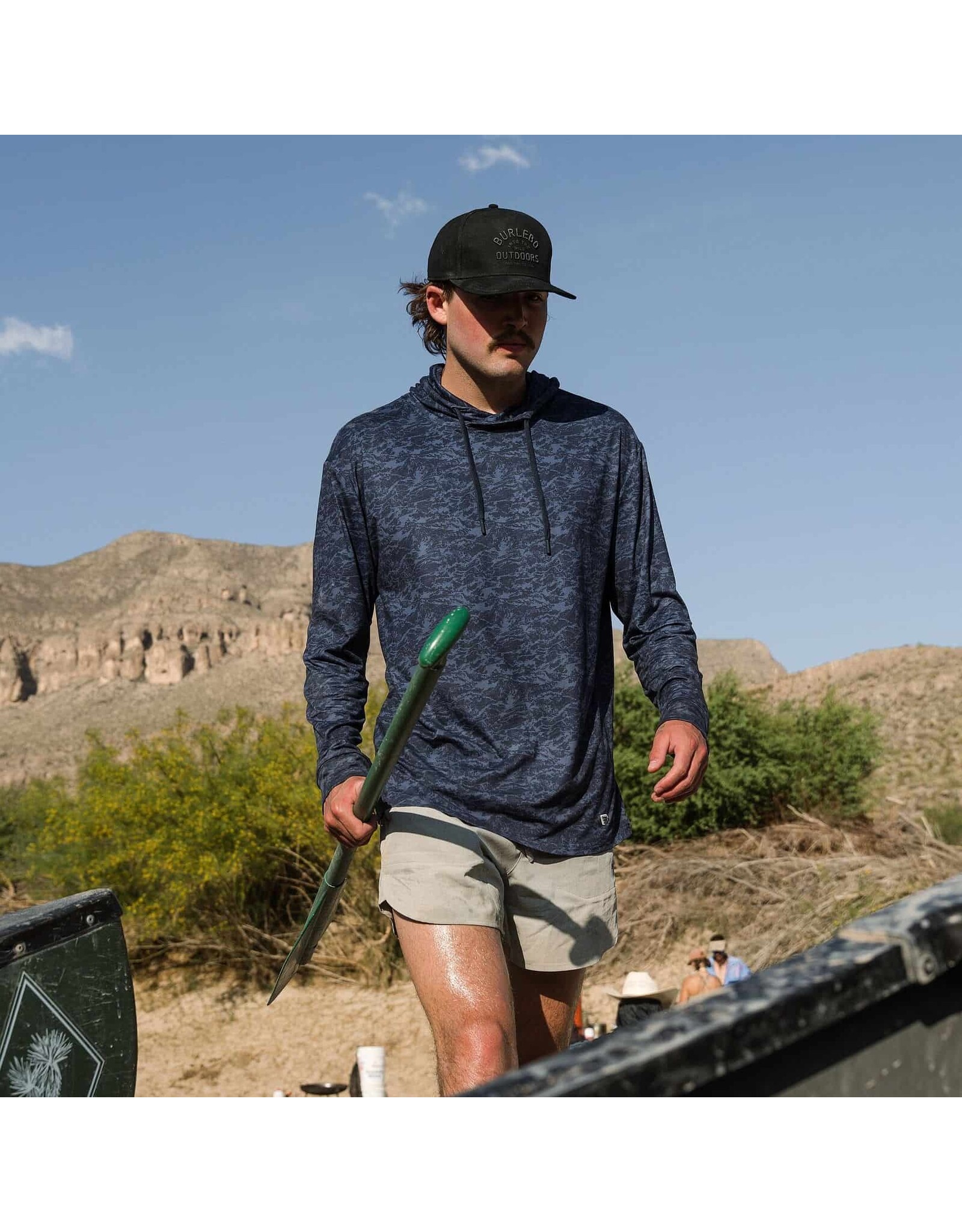 Burlebo Burlebo Performance Hoodie Marsh Camo Navy