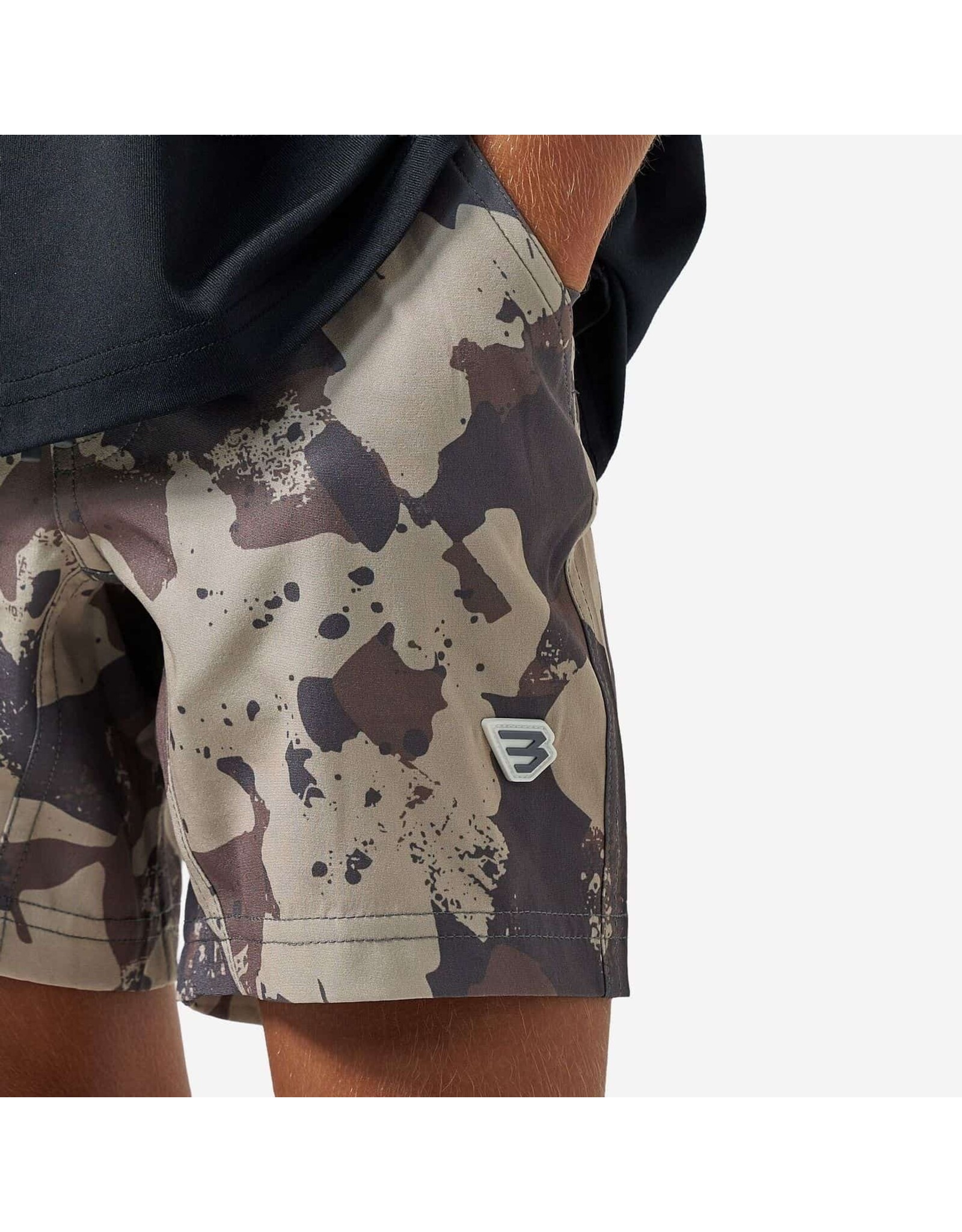 Burlebo Burlebo Youth Athletic Short Splatter Camo