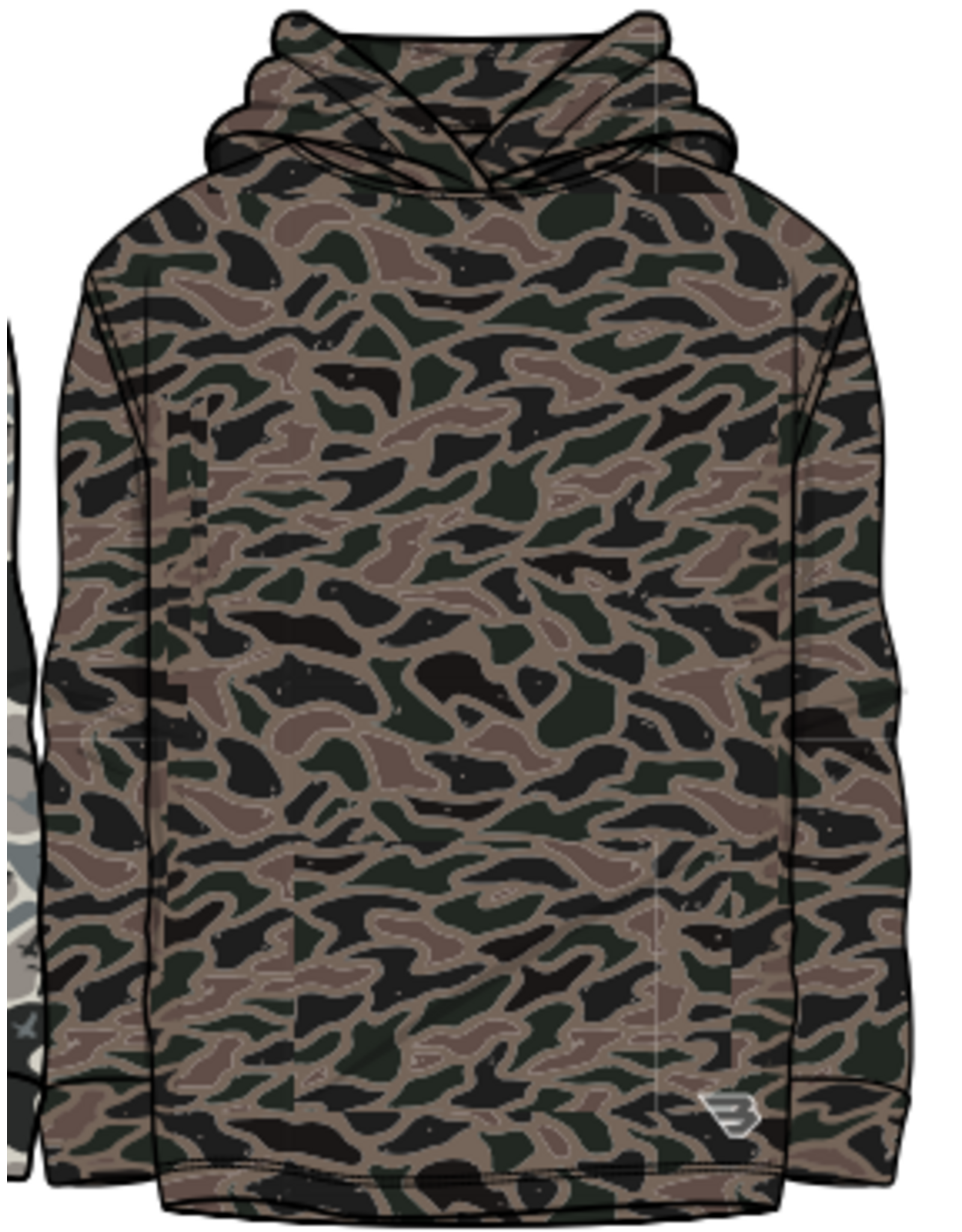 Burlebo Burlebo Youth Performance Hoodie Bendita Camo