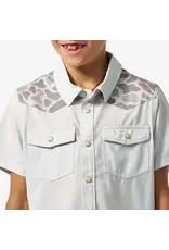 Burlebo Burlebo Youth Performance Western Shirt Light Grey CDC