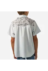 Burlebo Burlebo Youth Performance Western Shirt Light Grey CDC