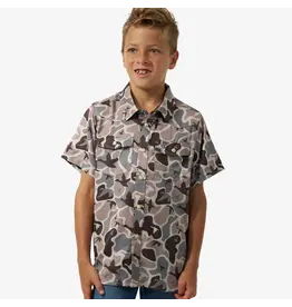 Burlebo Burlebo Youth Performance Western Shirt Mallard Mayhem Camo