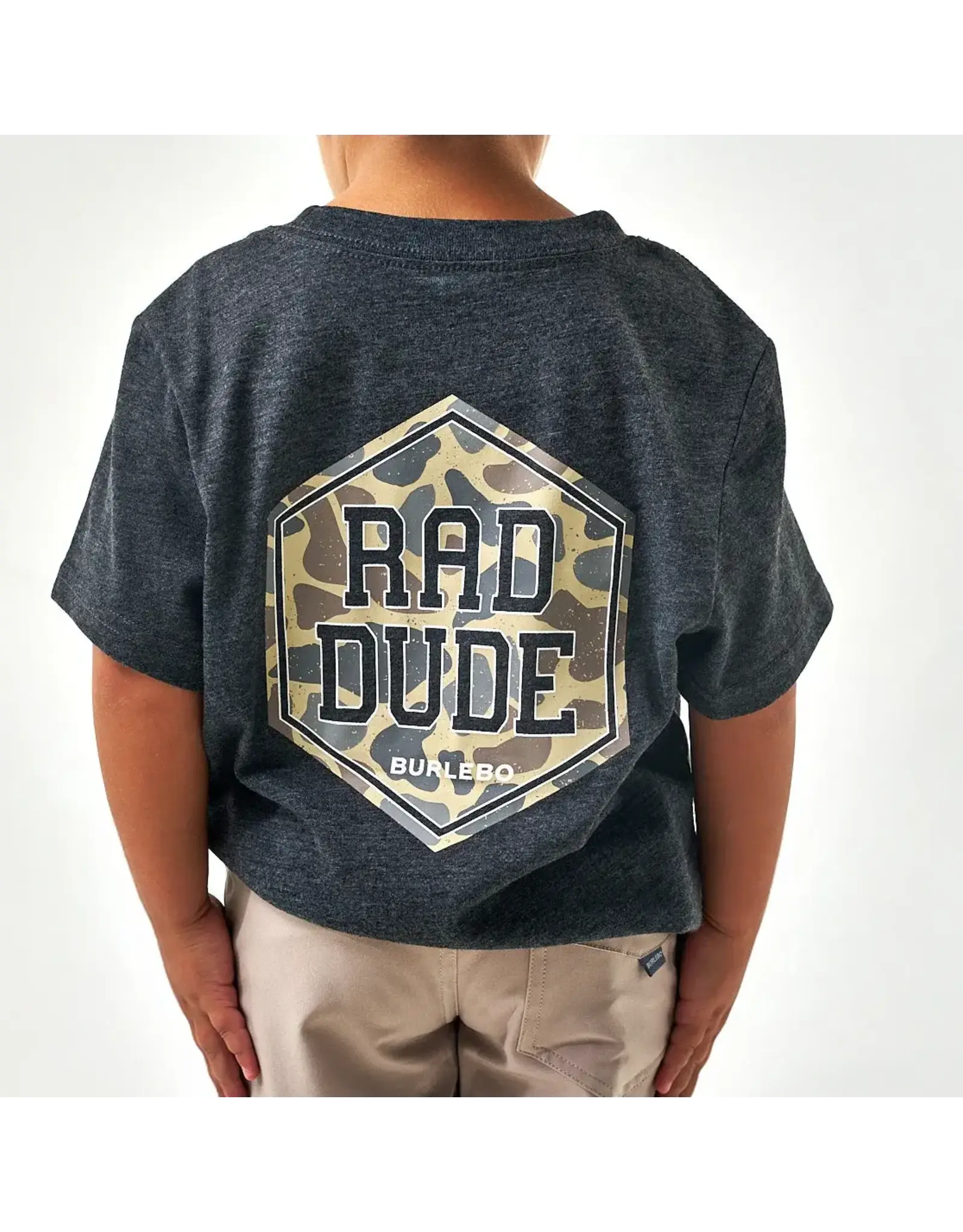 Burlebo Burlebo Youth Short Sleeve Tee  Rad Dude Camo-Black