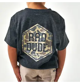 Burlebo Burlebo Youth Short Sleeve Tee  Rad Dude Camo-Black
