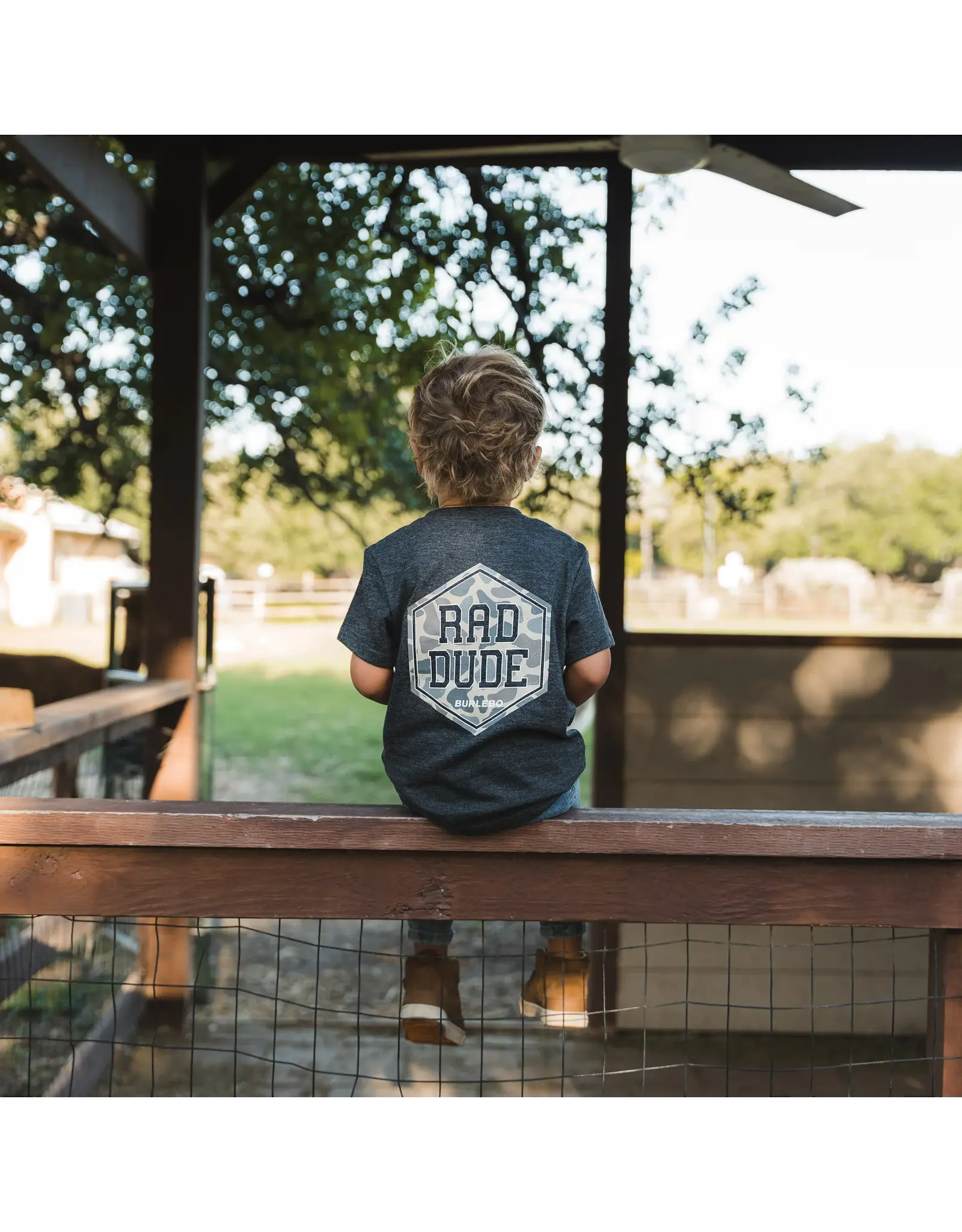 Burlebo Burlebo Youth Short Sleeve Tee  Rad Dude Camo-Black