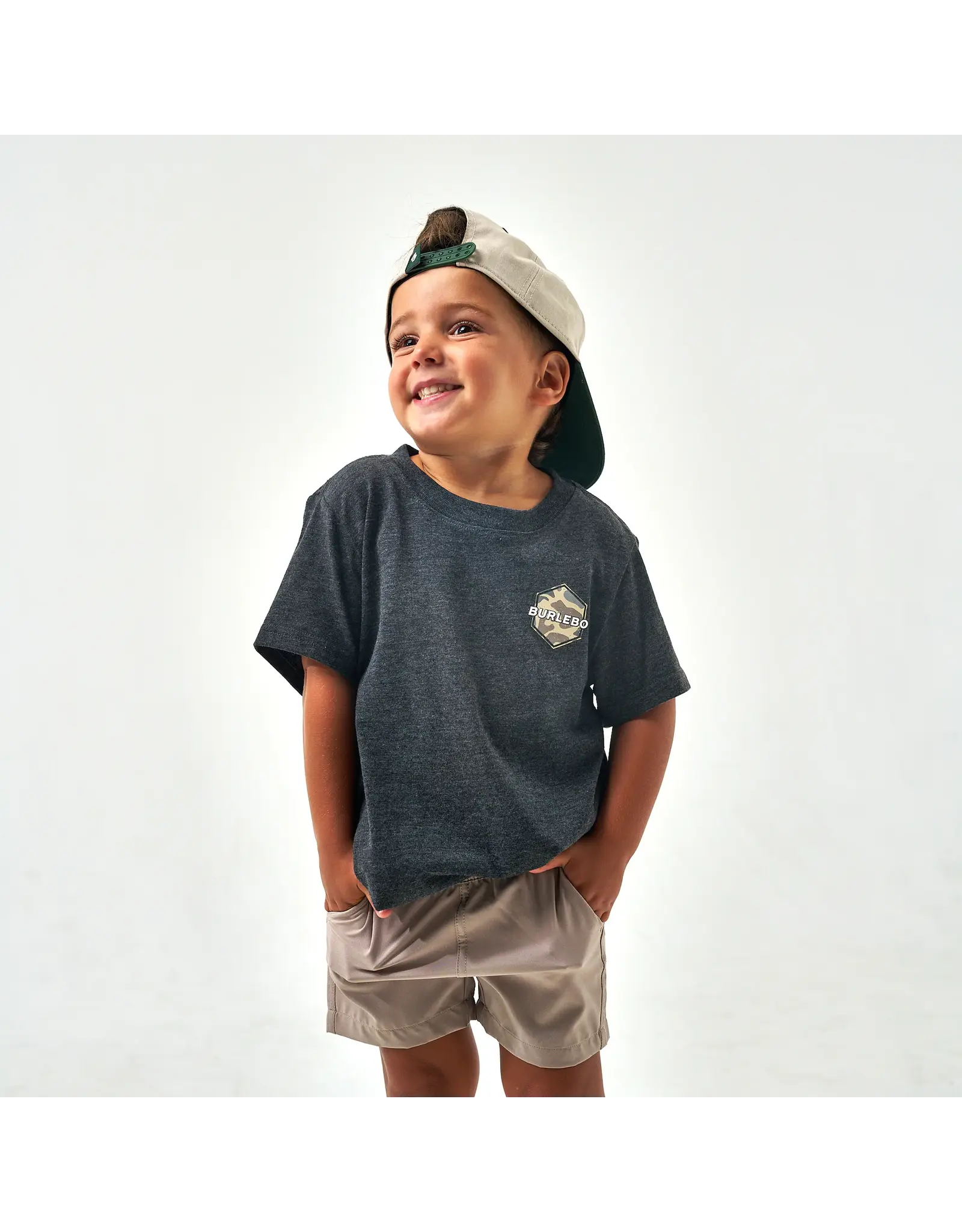 Burlebo Burlebo Youth Short Sleeve Tee  Rad Dude Camo-Black