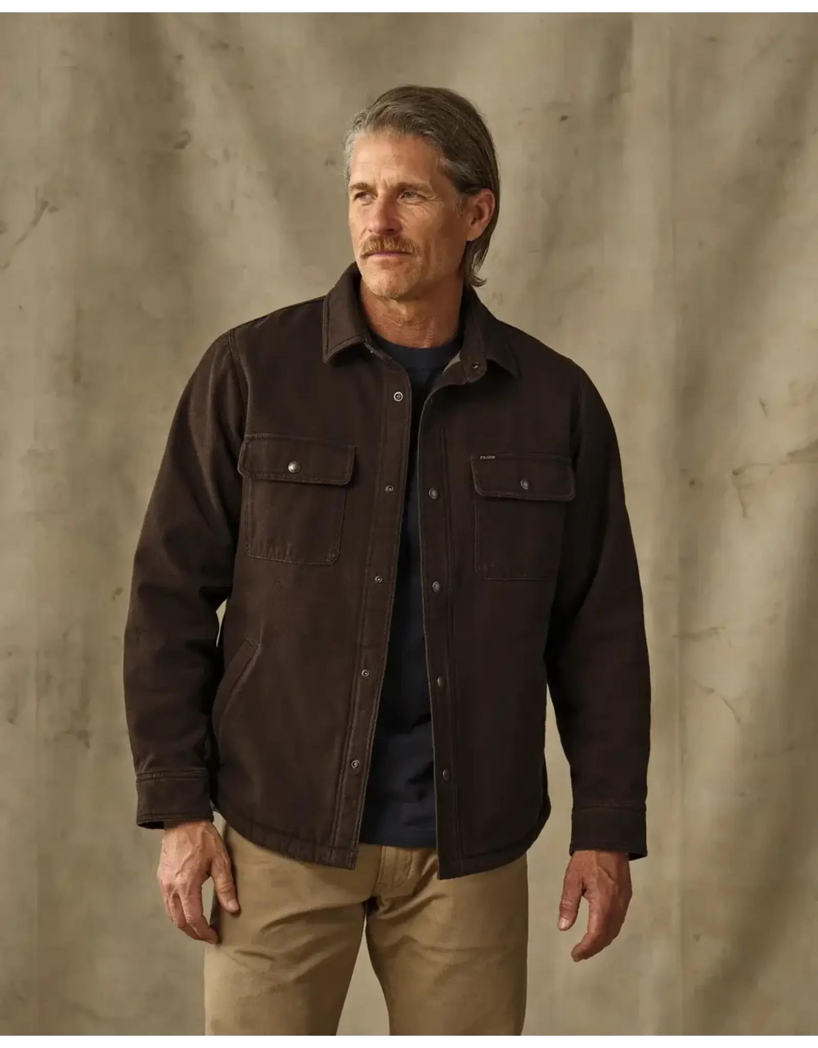 Filson Filson Fleece Lined Jac-Shirt Dark Brown