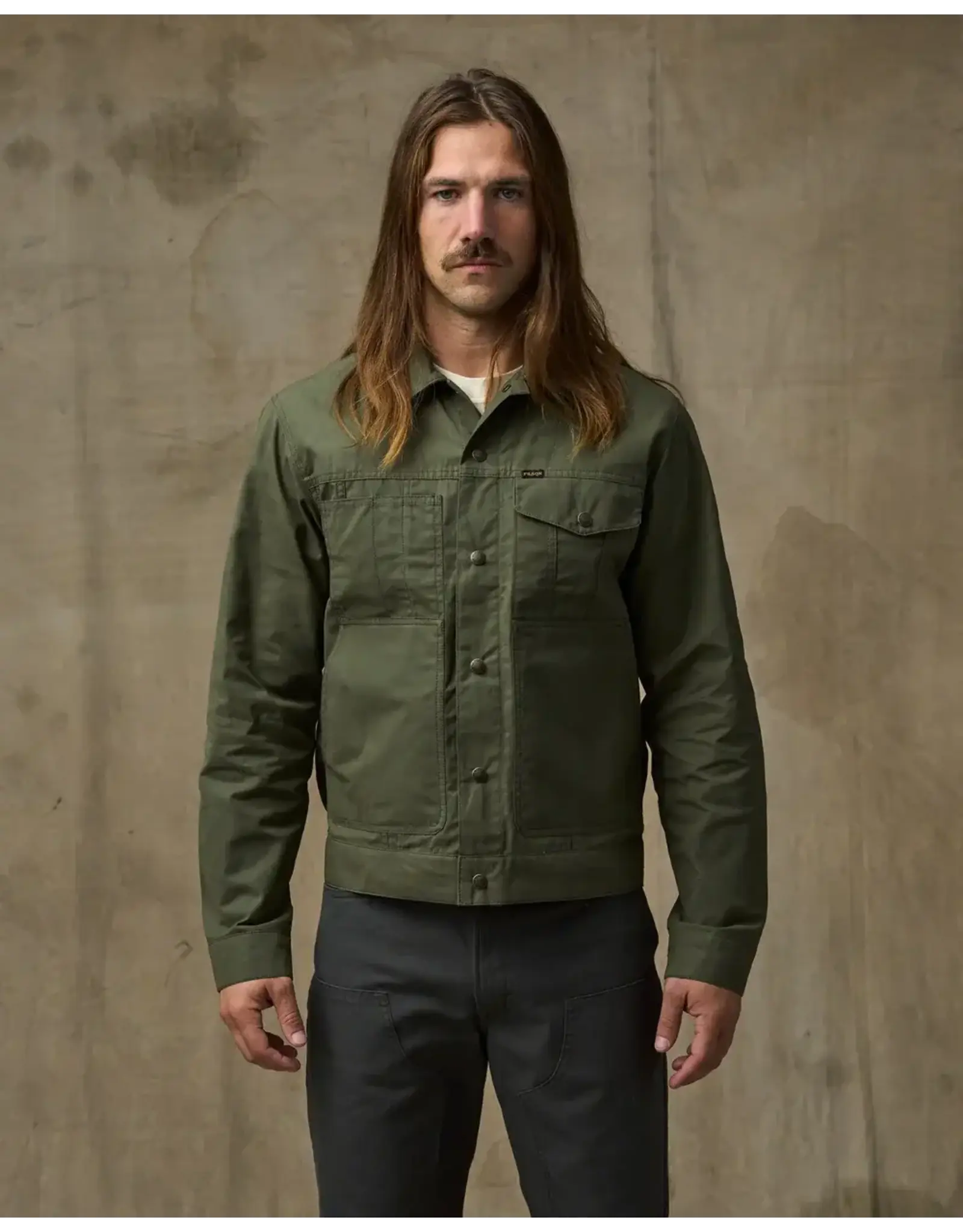 Filson Filson Dry Wax Short Cruiser Jacket Olive