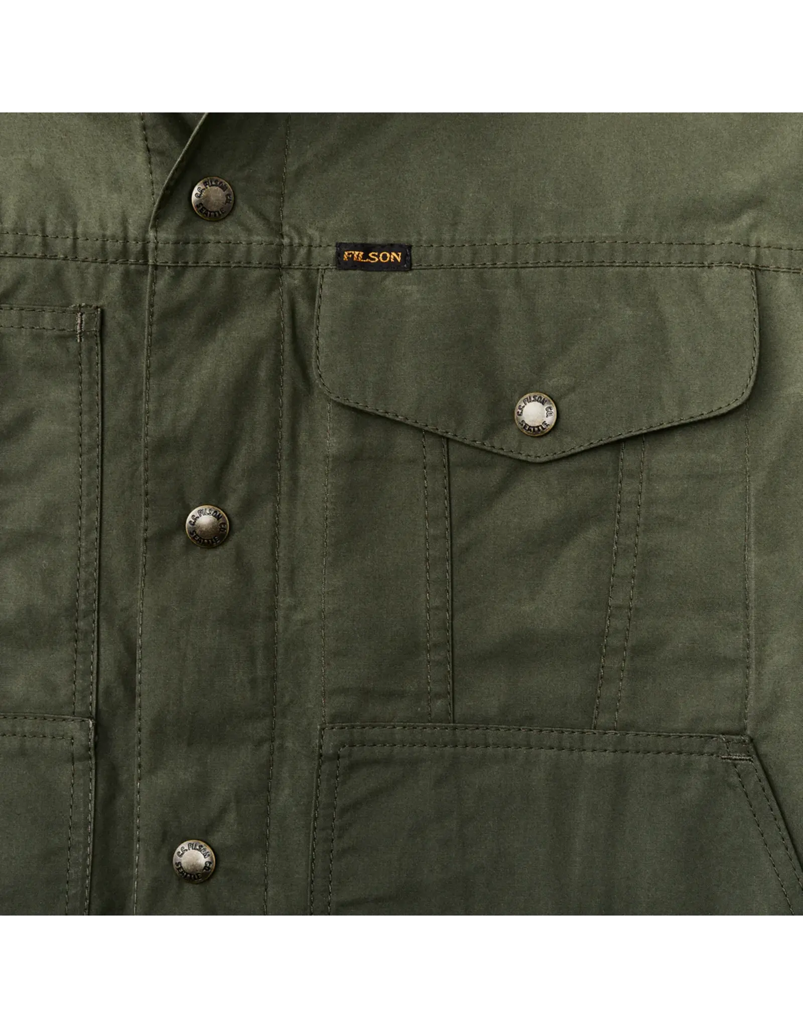 Filson Filson Dry Wax Short Cruiser Jacket Olive