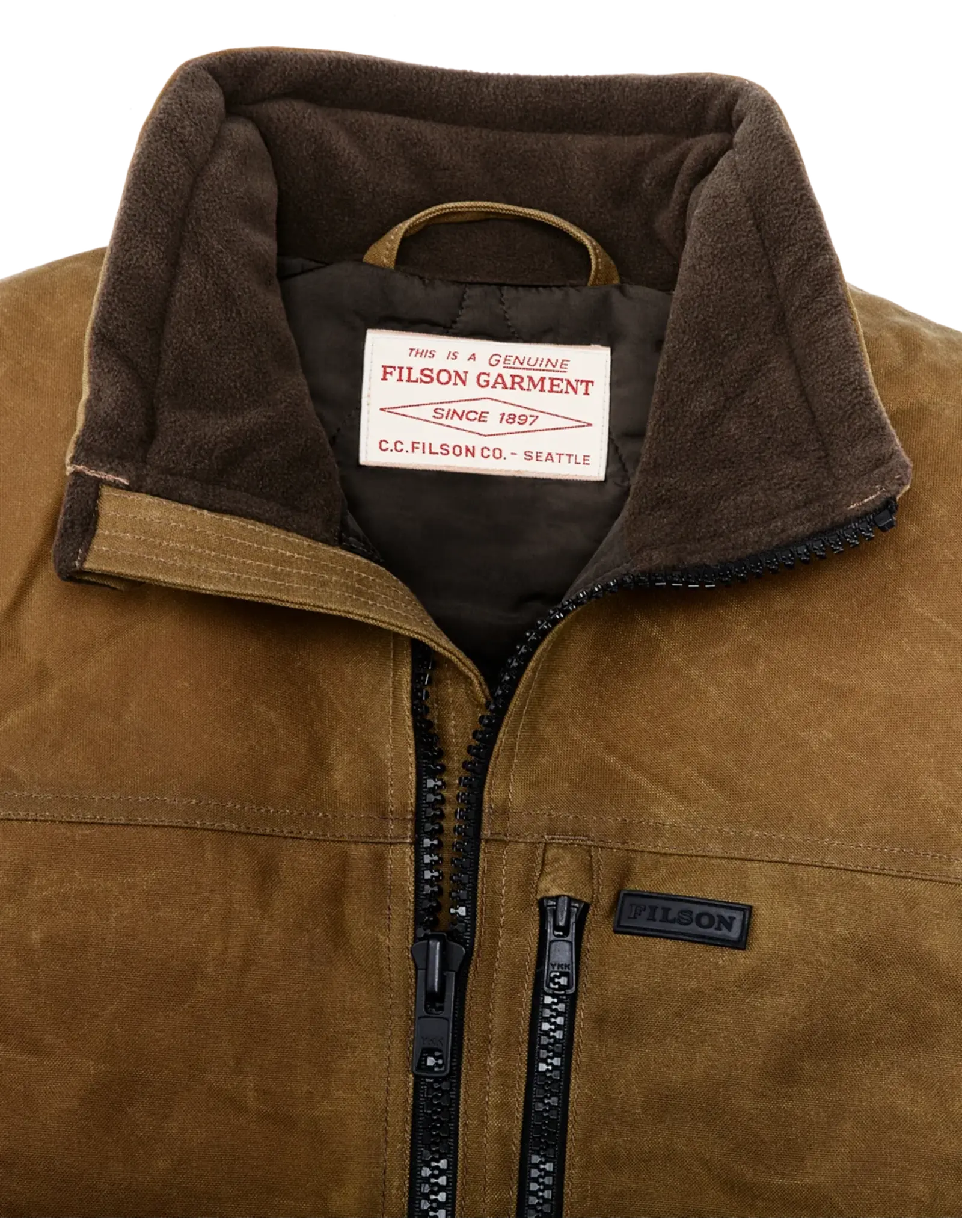 Filson Filson Tin Cloth Insulated Vest Dark Tan