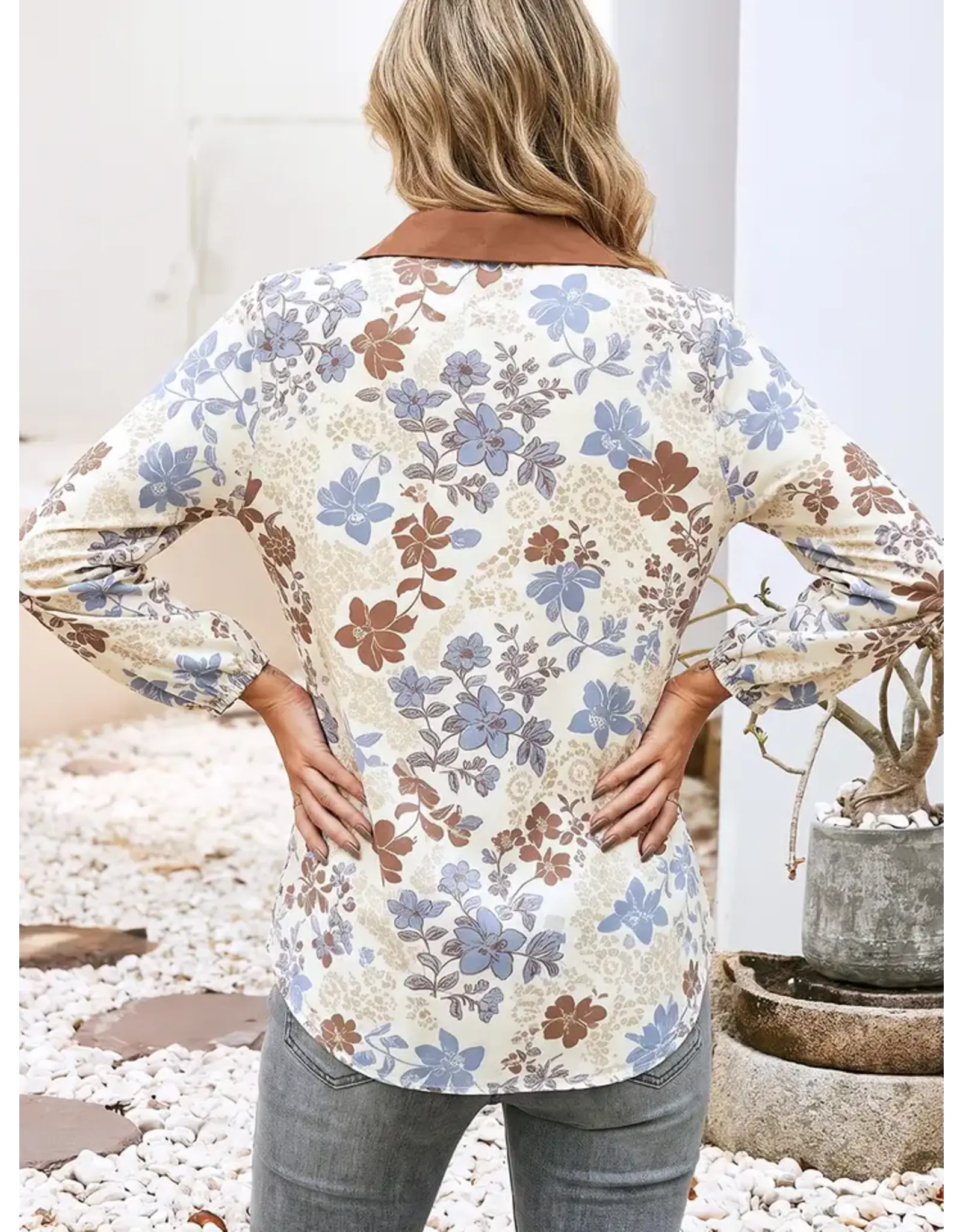 Olivia Long Sleeve Floral Blouse