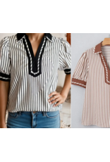 Odette Classic Stripe Blouse