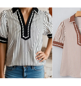 Odette Classic Stripe Blouse