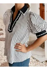 Odette Classic Stripe Blouse